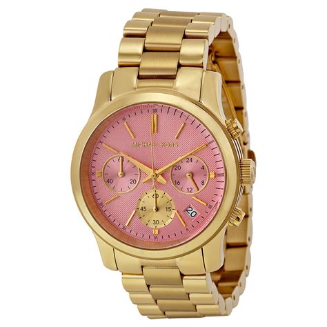 michael kors watch pink gold|michael kors runway pink.